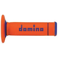 Domino grips A190 offroad length 123 + 120 mm, orange-blue - Motorbike Grips