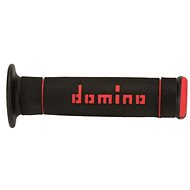 Domino grips A240 trial length 125 mm, black-red - Motorbike Grips