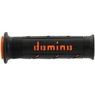 Domino grips A250 road length 120 + 125 mm, black-orange - Motorbike Grips
