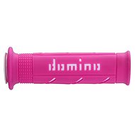 Domino grips A250 road length 120 + 125 mm, pink and white - Motorbike Grips