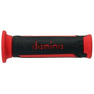 Domino grips A350 scooter/road length 120 mm, anthracite-red - Motorbike Grips