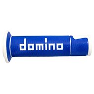 Domino grips A450 road length 120 mm, blue-white - Motorbike Grips