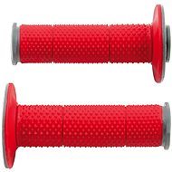 RTECH grips Full Diamond double layer, extra soft, red-grey, pair, length 116 mm - Motorbike Grips