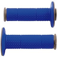 RTECH grips Full Diamond double layer, extra soft, blue-grey, pair, length 116 mm - Motorbike Grips