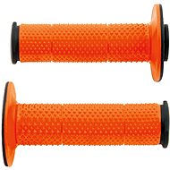RTECH grips Full Diamond, black/orange, extra soft, pair - Motorbike Grips