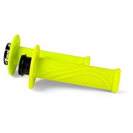 RTECH lock-on grips R20 Wave, neon yellow, 1 pair - Motorbike Grips