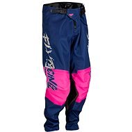 Fly Racing kalhoty Kinetic Khaos, 2023 dětské růžová/modrá velikost 18 - Kalhoty na motorku