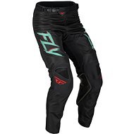 Fly Racing kalhoty Kinetic S.E. Rave, 2023 černá/zelená/červená velikost 34 - Kalhoty na motorku