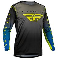 Fly Racing dres Lite, 2023 šedá/modrá/hi-vis XL - Motocross Jersey