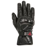 A-PRO SPOT GU-SP - black leather moto gloves M - Motorcycle Gloves