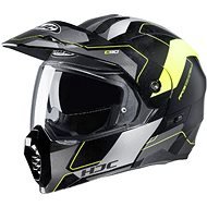 HJC C80 ROX MC4H žlutá silniční enduro výklopná přilba,2XL - Motorbike Helmet