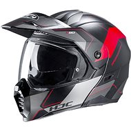 HJC C80 ROX MC1SF red road enduro flip-up helmet,2XL - Motorbike Helmet