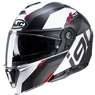 HJC i90 AVENTA MC1 black and white road tilt helmet, L - Motorbike Helmet
