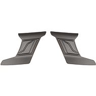 CASSIDA front covers for top ventilation for Cyklon helmets, silver matt titatnium, pair - Helmet Vent Cover