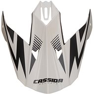 CASSIDA visor for Cross Cup One helmets, white pearl/black - Helmet Peak