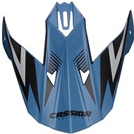 CASSIDA visor for Cross Cup One helmets, white pearl/blue/black - Helmet Peak
