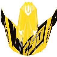 CASSIDA visor for Cross Cup Two Junior helmets,, children's yellow fluo/black/grey - Helmet Peak