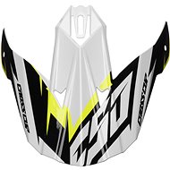 CASSIDA visor for Cross Cup Two helmets, white/yellow fluo/black/grey - Helmet Peak