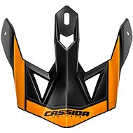 CASSIDA visor for Cross Pro 2 helmets, orange/black/grey - Helmet Peak