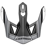 CASSIDA visor for Cross Pro 2 helmets, grey matt/black/white - Helmet Peak