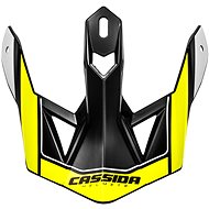 CASSIDA visor for Cross Pro 2 helmets, yellow fluo/black/white - Helmet Peak