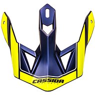 CASSIDA visor for Cross Pro 2 helmets, yellow fluo/blue pearl - Helmet Peak