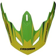 CASSIDA visor for Cross Pro helmets, green/yellow fluo/black, serial visor length - Helmet Peak
