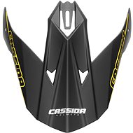 CASSIDA helmet visor for LIBOR PODMOL helmets, black matt/yellow/grey - Helmet Peak