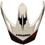 CASSIDA kšilt pro přilby Tour Globe, černá/bílá/červená - Helmet Peak