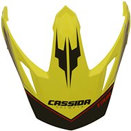 CASSIDA visor for Tour Globe helmets, black/yellow fluo/red - Helmet Peak