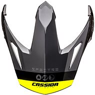 CASSIDA visor for Tour Spectre helmets, grey/light grey/yellow fluo/black - Helmet Peak