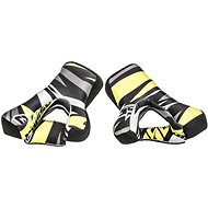 CASSIDA interior collar for Cross Pro II helmets, yellow fluo/black/white/grey, size 2XL - Helmet Cheek Pad