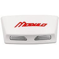 CASSIDA rear ventilation covers for Modulo 2.0 helmets, white gloss, incl. red logo - Helmet Vent Cover