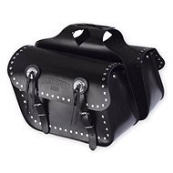 A-PRO SPORT - černé kožené boční brašny - Motoros táska