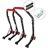 SEFIS D18 moto stand front and rear set - red - front stand: thorn - rear stand: hook - Motorbike Stand