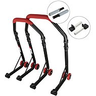 SEFIS D18 moto rack front and rear set - red - front rack: single - rear rack: packy - Motorbike Stand