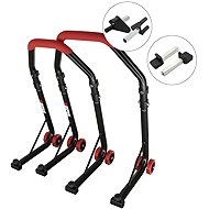 SEFIS D18 moto rack front and rear set - red - front rack: forks - rear rack: packy - Motorbike Stand