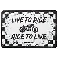 OXFORD metal sign RIDE white/black, size 30 x 20 cm - Sign