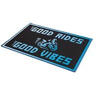 OXFORD door mat GOOD VIBES blue/black, size 90 x 60 cm - Doormat