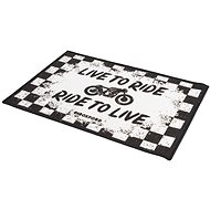OXFORD door mat RIDE white/black, size 90 x 60 cm - Doormat