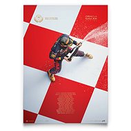 Red Bull Max V WChamp Design Print - Poster