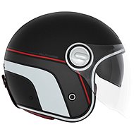 NOX PREMIUM Heritage 2024, matte black, red, white, size XL - Scooter Helmet