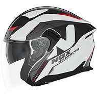 NOX N130 Klint 2024, white, black, red, size XL - Motorbike Helmet