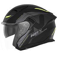 NOX N130 Klint 2024, black matt, yellow, size L - Motorbike Helmet