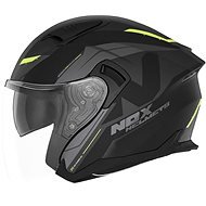 NOX N130 Klint 2024, černá matná, žlutá, velikost XS - Motorbike Helmet