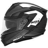 NOX N304S Carver 2024, matte black, white, size L - Motorbike Helmet