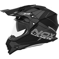 NOX N312 Drone 2024, matte black, grey, size S - Motorbike Helmet