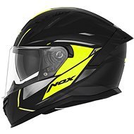 NOX N401 Xeno 2024, černá matná, neon žlutá, velikost 2XL - Motorbike Helmet