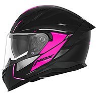 NOX N401 Xeno 2024, černá matná, růžová, velikost S - Motorbike Helmet