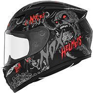 NOX N731 Zumbi 2024, children's, matte black, red, size XL - Motorbike Helmet
